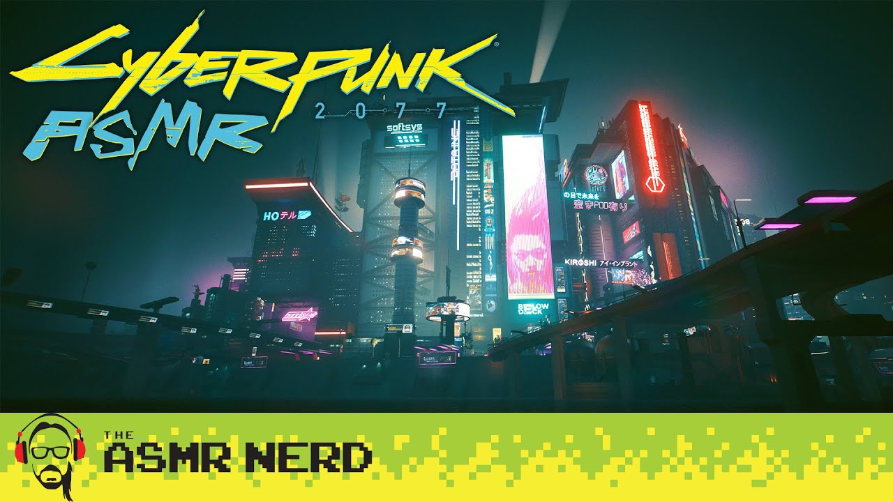 Cyberpunk 2077 ASMR Wandering in Night City Sights & Sounds of