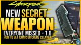 Cyberpunk 2077 – NEW 1.6 WEAPON EVERYONE MISSED – How To Get Iconic BUTCHERS CLEAVER New 1.6 Weapon