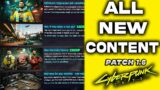 Cyberpunk 2077 NEW DLC – ALL NEW CONTENT 1.6 Patch | New Update | New Weapons & Missions (Gigs)