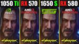 Cyberpunk 2077 | RX 570 vs. RX 580 vs. GTX 1050 Ti vs. GTX 1650 Super