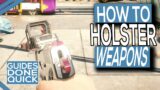 How To Holster Weapon In Cyberpunk 2077