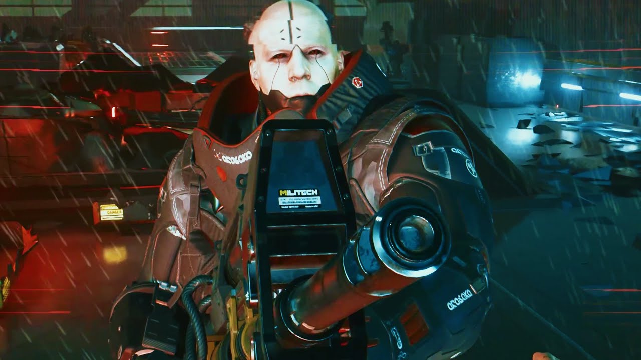 Adam Smasher Kills Johnny Scene Cyberpunk 2077 4K Cyberpunk 2077 videos