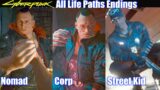Cyberpunk 2077 – All Prologue Endings (Nomad Corp Street Kid Life Paths)