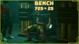 CyberGym Bench 725lbs for 25 reps – Cyberpunk 2077 (Patch 1.61)