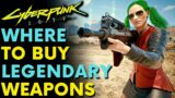 Cyberpunk 2077 – ALL LEGENDARY WEAPONS From Weapon Shops! (Locations & Guide)