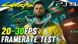 Cyberpunk 2077 PS4 Patch 1.6 FPS Test Free Roam Gameplay