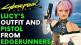 Lucy From Edgerunners In Cyberpunk 2077 | Lucy's Pistol And Outfit Mod