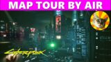 Map tour by air (at night) | Cyberpunk 2077