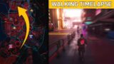 Cyberpunk 2077 Walking Across the Map | Timelapse