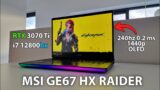 RTX 3070 Ti + i7 12800hx | MSI GE67 HX Raider | Cyberpunk 2077