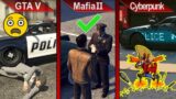 COPS LOGIC COMPARISON | GTA V vs. Mafia II vs. Cyberpunk 2077 | PC | ULTRA