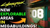 Cyberpunk 2077 – New Explorable Areas In Megabuildings H6 H8 & H10! | New Exploration Area Mod