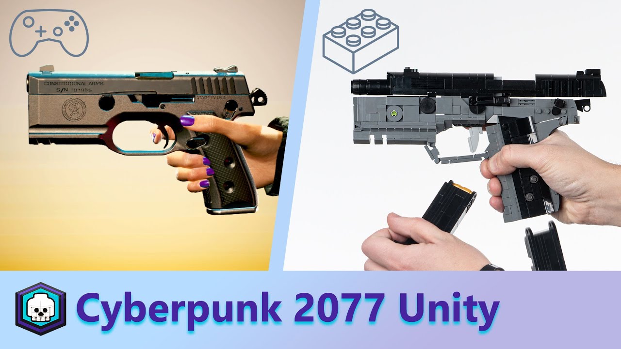 LEGO Cyberpunk 2077 Unity Pistol with REALISTIC functions! - Cyberpunk ...