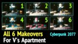 All 6 Room Makeover Styles in Cyberpunk 2077: Change V's Apartment Decoration Interior Design
