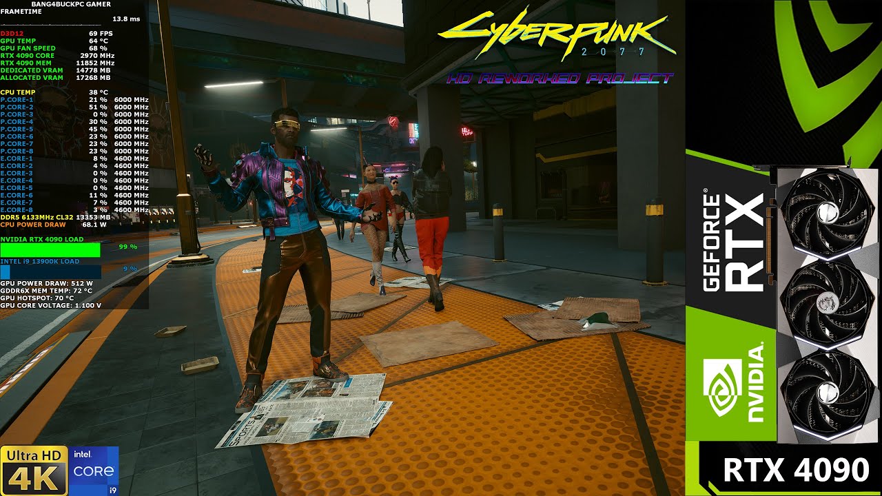 Cyberpunk 2077 Hd Reworked Project Psycho Ray Tracing 4k Rtx 4090