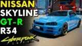 Cyberpunk 2077 – Nissan Skyline GT-R R34 Car Mod
