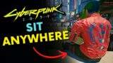 You Can Sit Anywhere In Cyberpunk 2077 – Sit Anywhere Mod