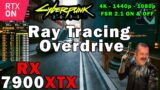 Cyberpunk 2077 1.62 RayTracing OVERDRIVE | RX 7900 XTX | 5800X3D | 4K – 1440p – 1080p | Max settings