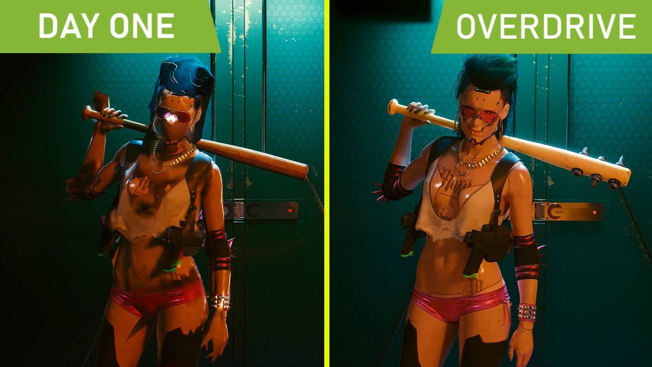 Cyberpunk 2077 Day 1 Vs Overdrive Ray Tracing Graphics Comparison Cyberpunk 2077 Videos