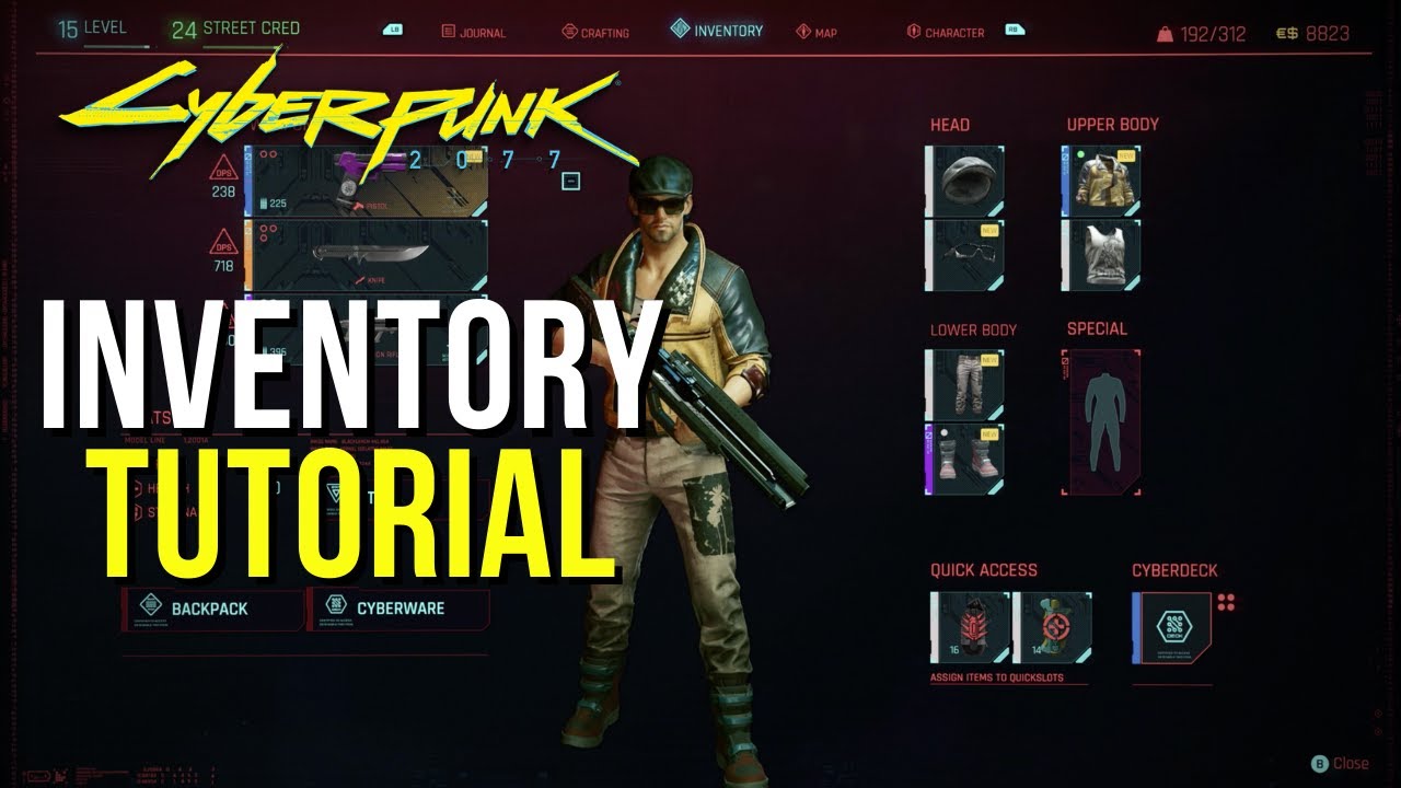 Cyberpunk 2077 Inventory Explained (Xbox) Cyberpunk 2077 videos