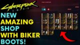 Cyberpunk 2077 – New Amazing Biker Boots Shop! [Mod]