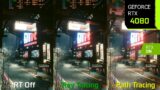 Cyberpunk 2077 RT Overdrive – Ray Tracing vs Path Tracing On vs Off Comparison | RTX 4080 4K DLSS
