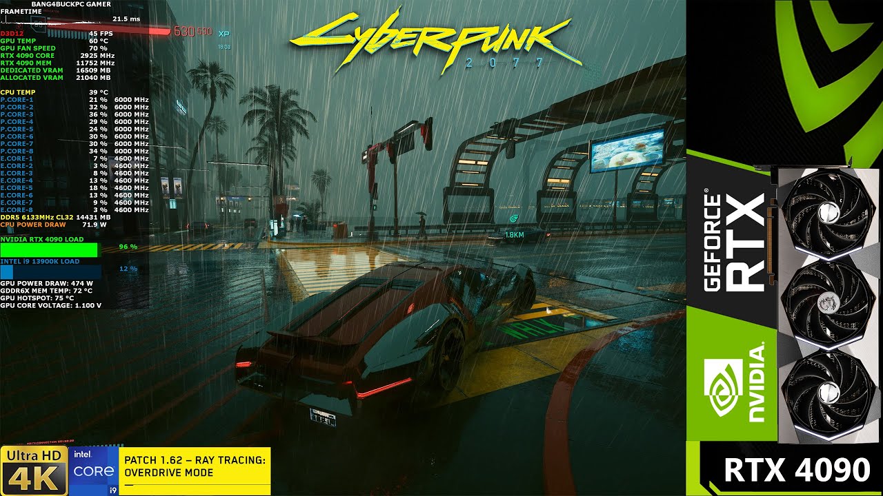 Cyberpunk 2077 Ray Tracing Overdrive Dlaa 4k Rtx 4090 I9 13900k