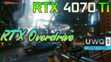 Pushing Cyberpunk 2077 to the Limit: RTX Overdrive vs RTX 4070 Ti Ultrawide 3440×1440 Benchmark