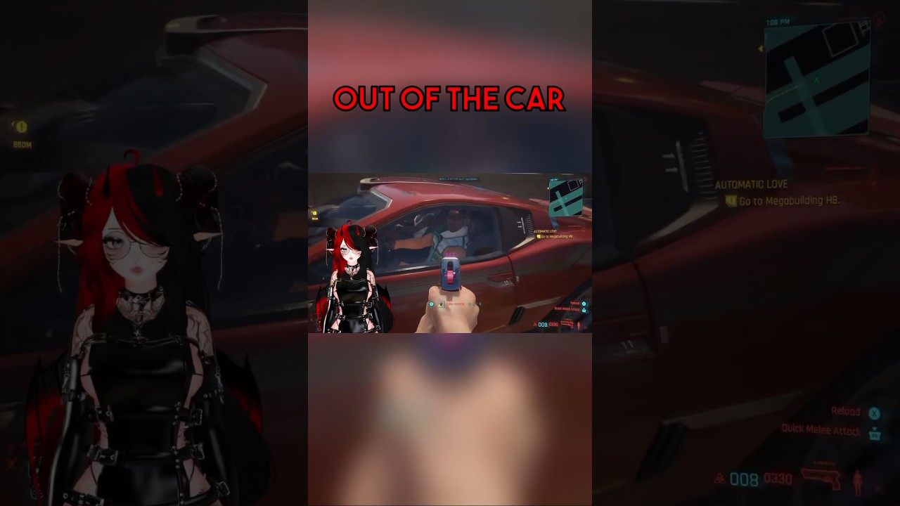 How to steal a car in Cyberpunk 2077 vtuber vtuberen twitch shorts vtubers gaming 