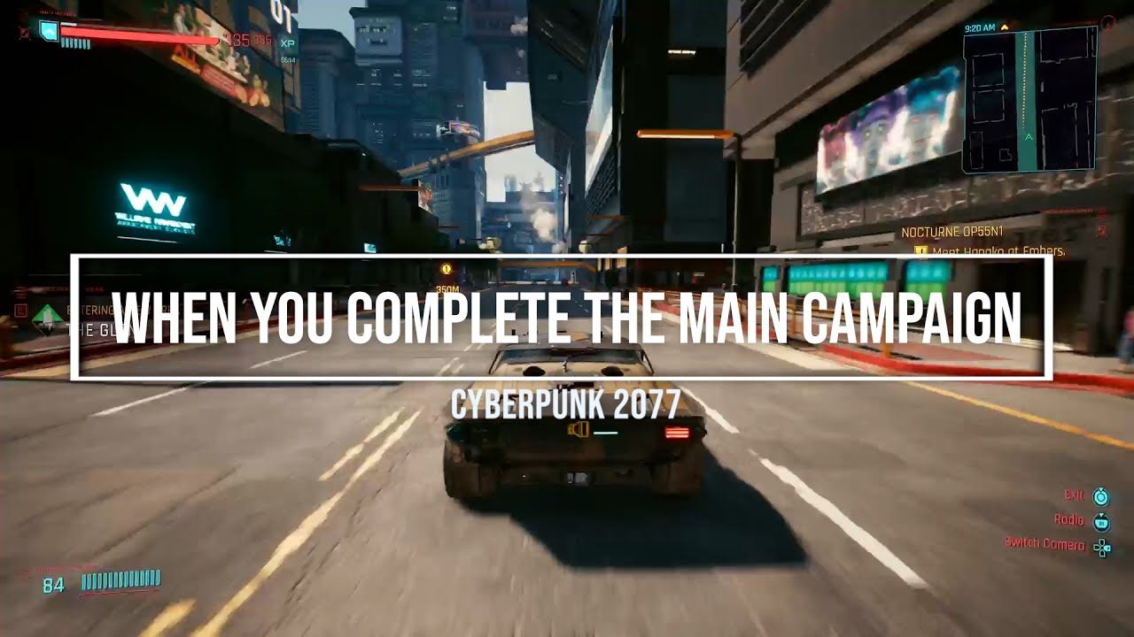 cyberpunk 2077 how to continue after main story