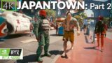Walking in Cyberpunk 2077: Overdrive Ray Tracing RTX 4090 – JapanTown: Part 2