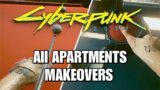 Cyberpunk 2077 – ALL Apartments Makeovers Activities Showcase