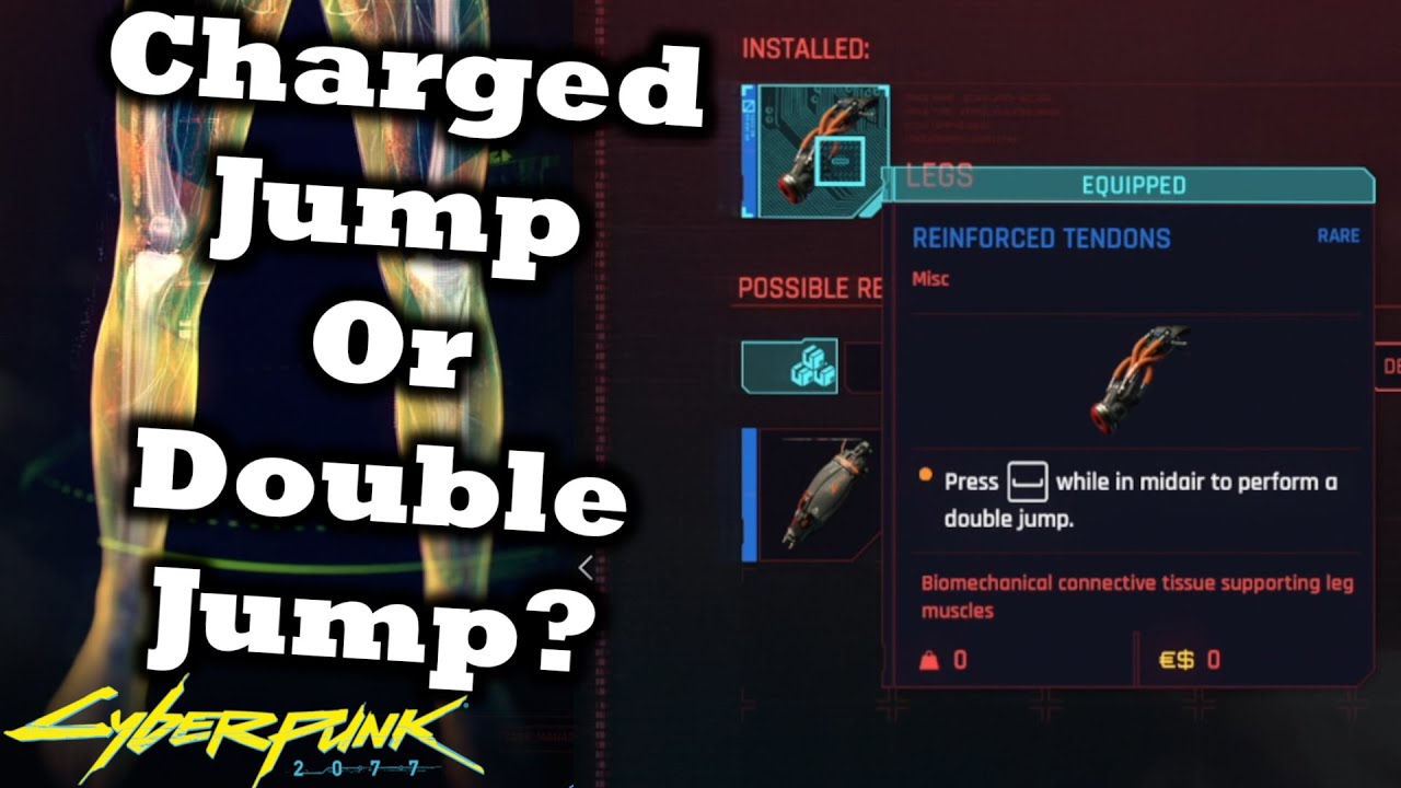 Cyberpunk 2077 Charged Jump Or Double Jump? Which One Is The Best