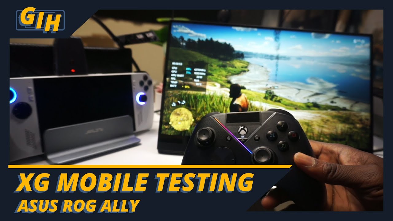 Rog Ally XG Mobile Test Cyberpunk 2077 And Red Dead Redemption 2, 4k