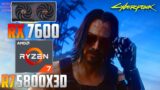 Cyberpunk 2077 : RX 7600 + R7 5800X3D | 1440p – 1080p | Ultra & FSR