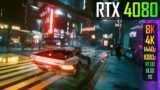 RTX 4080 – Cyberpunk 2077 with Ray Tracing Overdrive