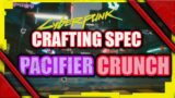 cyberpunk 2077 fastest way to get pacifier and crunch mods – craft them