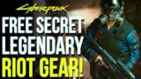 Cyberpunk 2077 – Amazing Secret LEGENDARY "Riot Gear" & Weapon for Free! (Cyberpunk Tips & Tricks)
