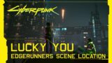 Cyberpunk 2077 – Watching the rocket launch from Lucy's Apartment