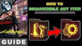 Recycle All Items in Cyberpunk 2077 How to Disassemble