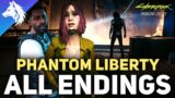 All 5 Phantom Liberty Endings – Reed, Songbird, Johnny, V Outcomes (Cyberpunk 2077)