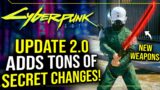Cyberpunk 2077 2.0 Added New Secret Weapons, Vehicles, Insane Weapon Buffs!
