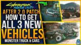 Cyberpunk 2077: ALL NEW CARS With 2.0 Patch Update – How To Get All 3 New Cars Guide After 2.0 Patch