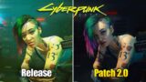 Cyberpunk 2077 Release vs Patch 2.0 –  Physics and Details Comparison