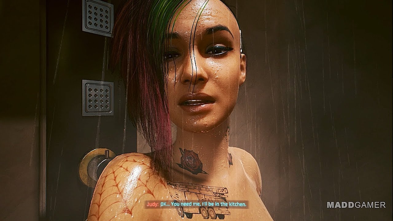 Judy In The Bed And Shower Ending Cyberpunk 2077 Cyberpunk 2077 Videos