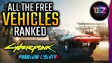 25 Free Cars and Bikes in Cyberpunk 2077 & Phantom Liberty – Ranked for a Change.