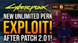 Cyberpunk 2077 – UNLIMITED PERK POINTS GLITCH In PATCH 2.01!