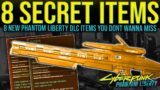 Dont Miss These 8 NEW SECRET ITEMS – OP WEAPONS / LEGENDARIES – Cyberpunk 2077 Phantom Liberty DLC
