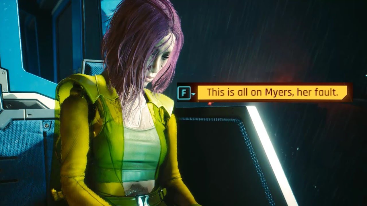 Songbird's confession to V before the Ending Cyberpunk 2077 Phantom