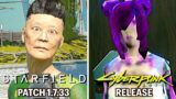 Starfield VS Cyberpunk 2077 Release Comparison